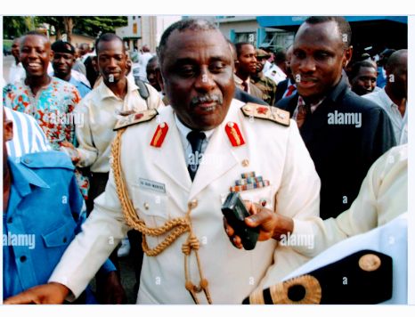 A Rear Admiral, Antonio Bob-Manuel, after he was discharged and acquitted on January 5, 2005.